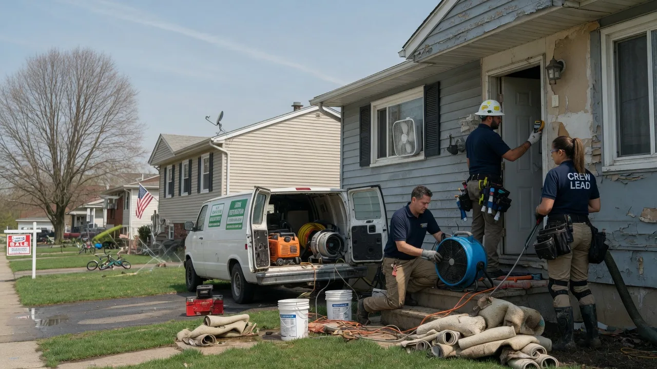 Flood Cleanup in Farmersville, IL near me